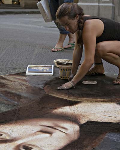 Gabrielle Abbott working