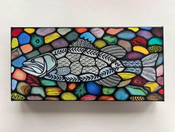 Sarah Koten: Stained Glass Salmon
