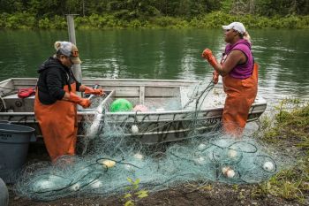 Christian Murillo: Sockeye Harvest: Women with nets